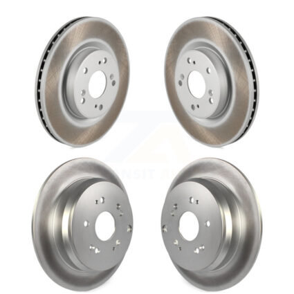 Front Rear Coated Disc Brake Rotors Kit For 2012-2016 Honda CR-V FWD KG-101168