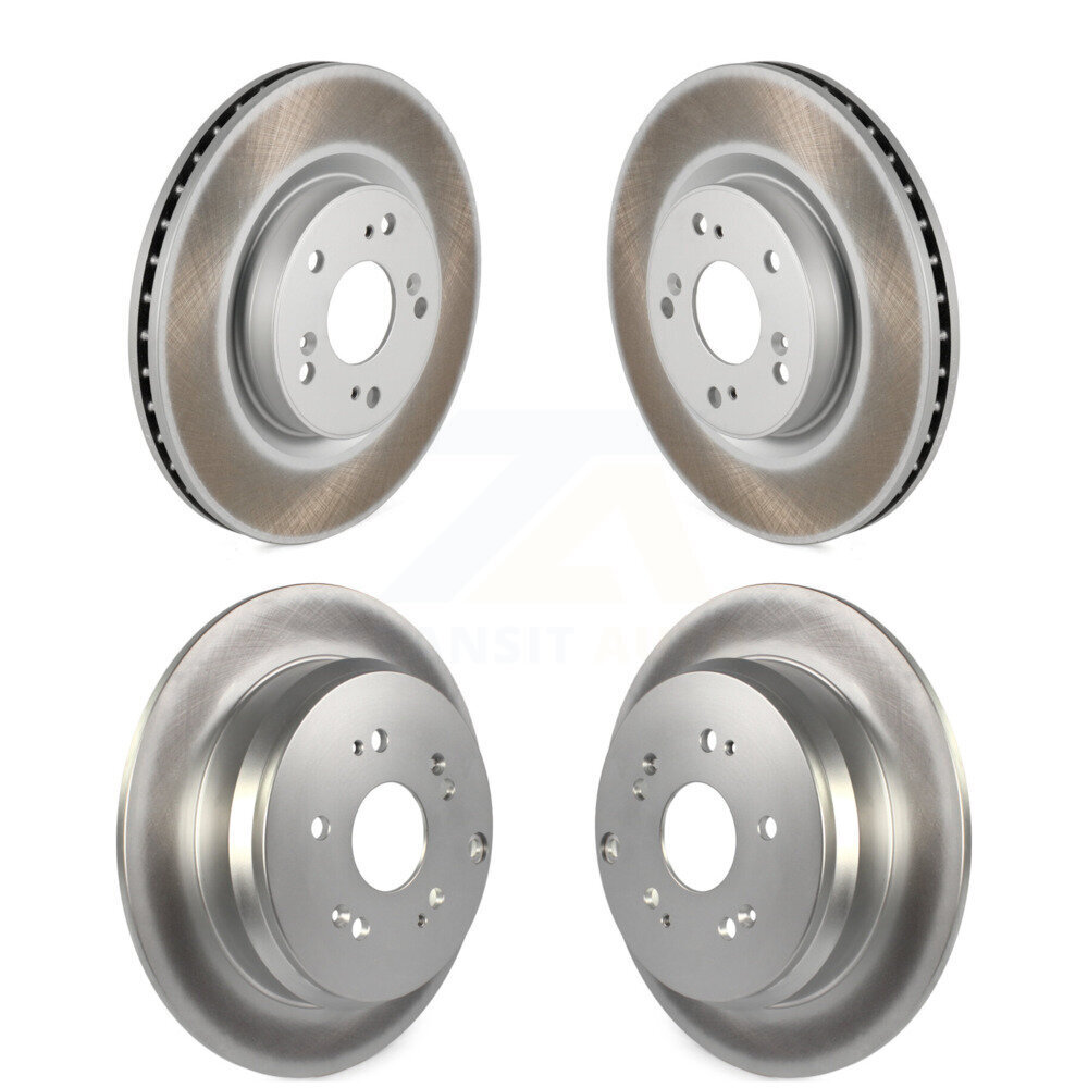 Front Rear Coated Disc Brake Rotors Kit For 2012-2016 Honda CR-V FWD KG-101168