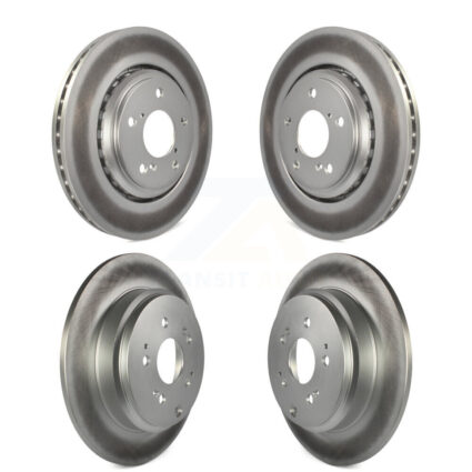 Front Rear Coated Disc Brake Rotors Kit For 2015-2017 Honda Odyssey KG-101170