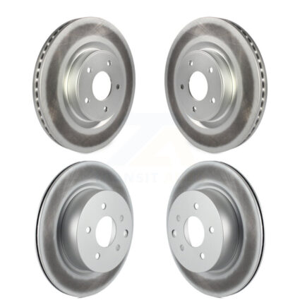 Front Rear Coated Disc Brake Rotors Kit For 2016-2017 INFINITI QX50 KG-101173