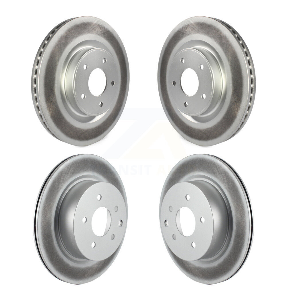 Front Rear Coated Disc Brake Rotors Kit For 2016-2017 INFINITI QX50 KG-101173