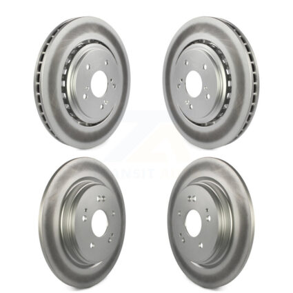Front Rear Coated Disc Brake Rotors Kit For 2015-2020 Acura TLX KG-101175