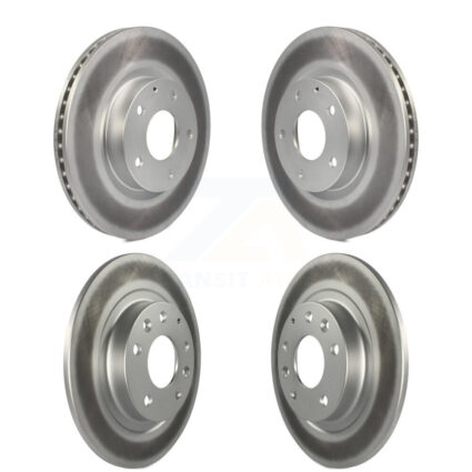 Front Rear Coated Disc Brake Rotors Kit For 2016-2018 Mazda CX-3 AWD KG-101181