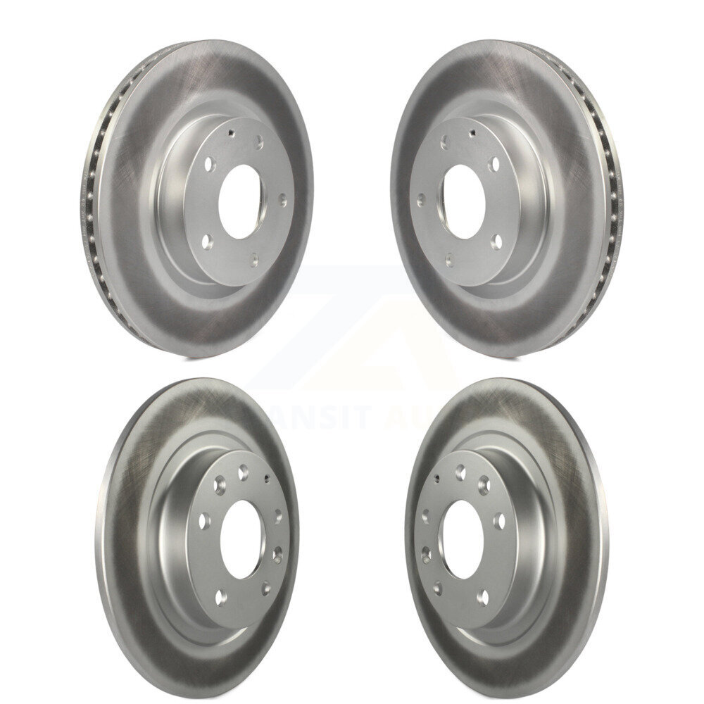 Front Rear Coated Disc Brake Rotors Kit For 2016-2018 Mazda CX-3 AWD KG-101181