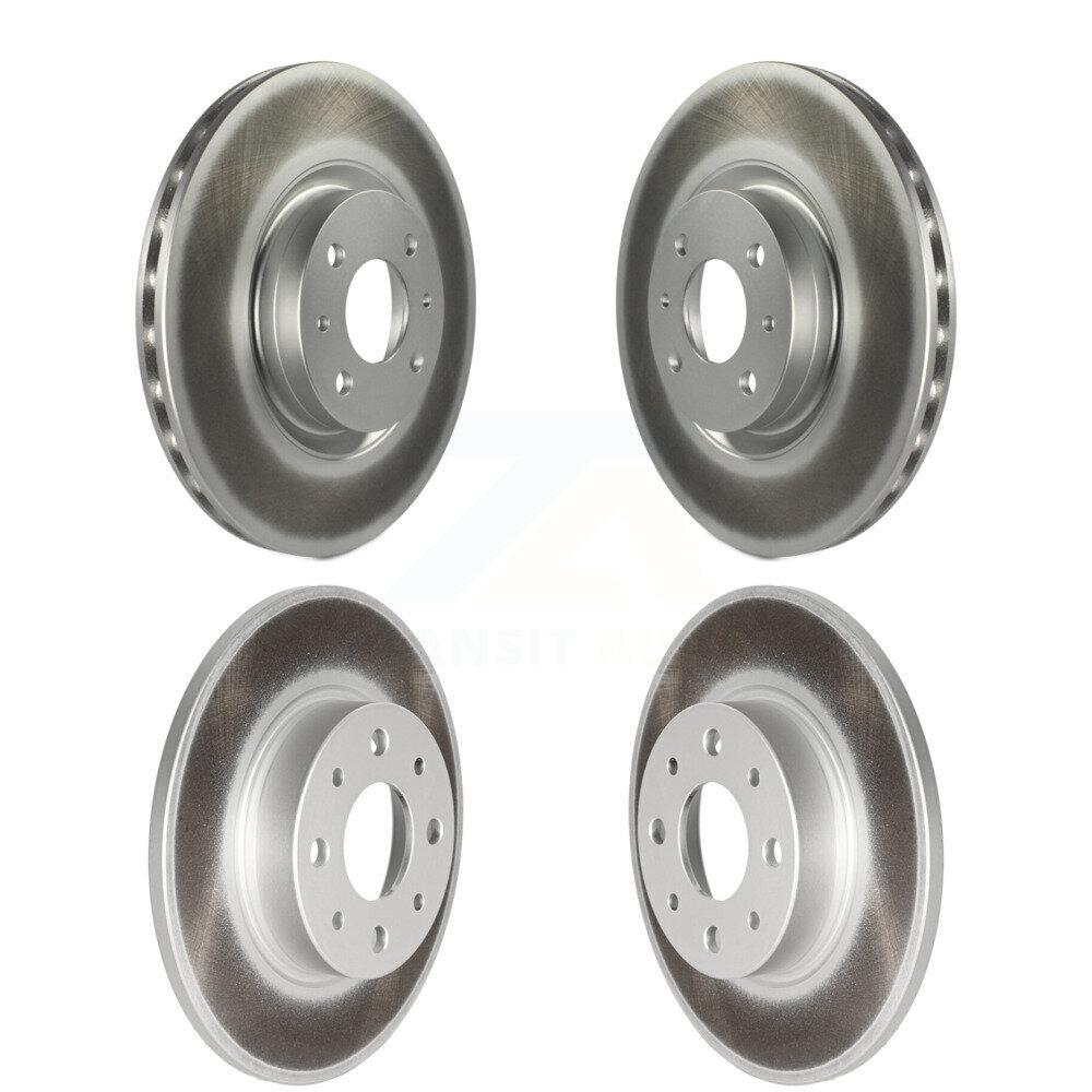 Front Rear Coated Disc Brake Rotors Kit For Fiat 500 KG-101186