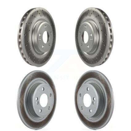 Front Rear Coated Disc Brake Rotors Kit For Mercedes-Benz B250 CLA250 With Sport Package KG-101189