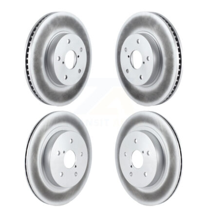 Front Rear Coated Disc Brake Rotors Kit For 2015-2019 Subaru Legacy 2.5L KG-101193