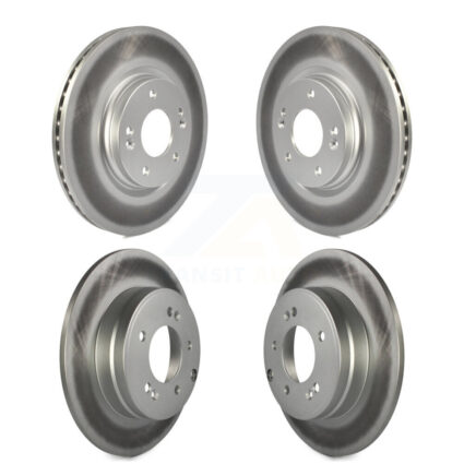 Front Rear Coated Brake Rotors Kit For Hyundai Sonata Kia Optima With Manual Parking KG-101194