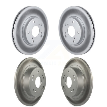 Front Rear Coated Disc Brake Rotors Kit For 2017 Honda Accord LX-S KG-101198
