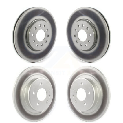 Front Rear Coated Brake Rotors Kit For 16-18 Buick Envision With 315mm Diameter Rotor KG-101235