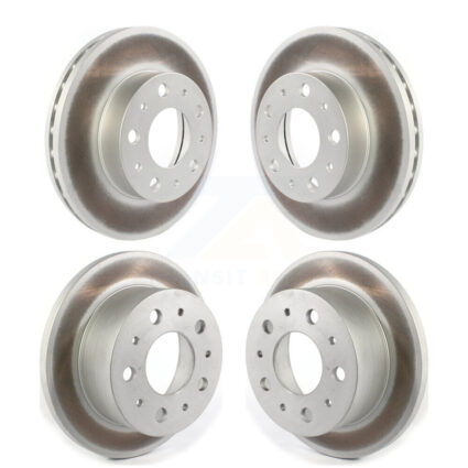 Front Rear Coated Disc Brake Rotors Kit For Ram ProMaster 2500 3500 1500 With Solid Rotor KG-101245