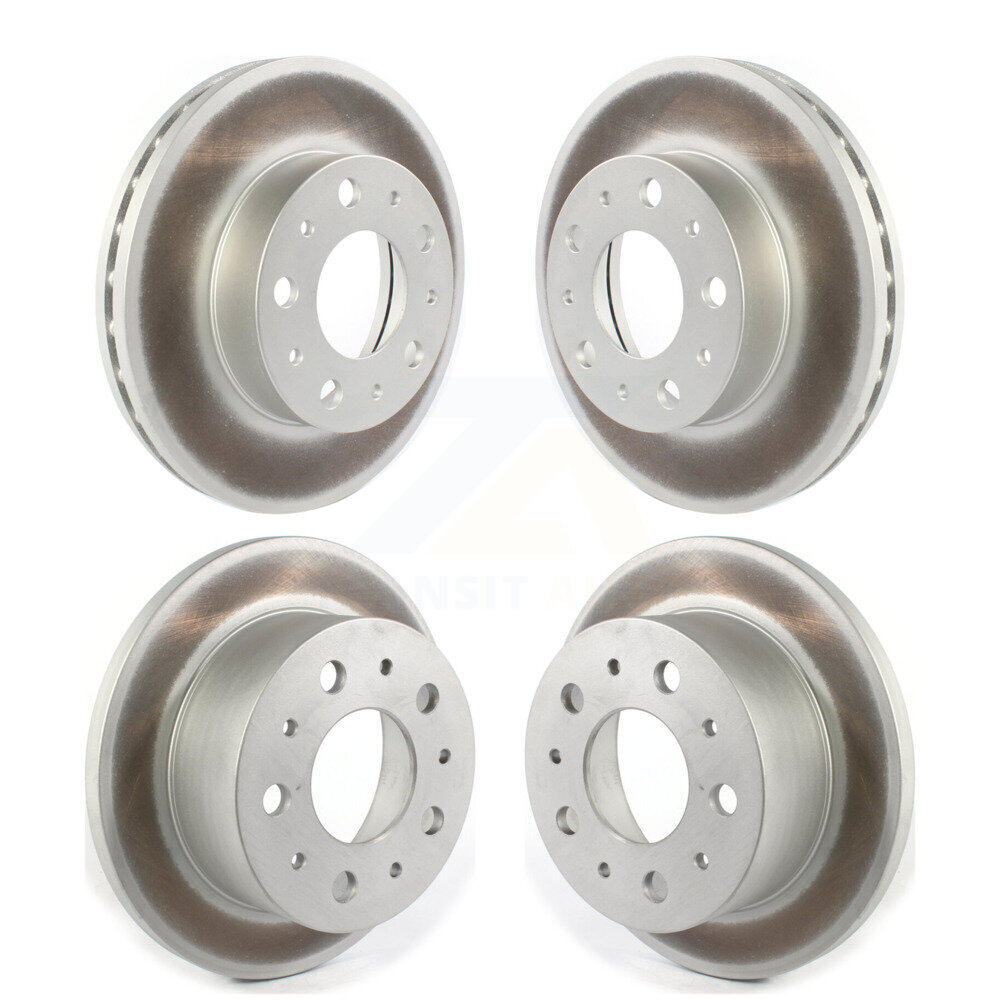 Front Rear Coated Disc Brake Rotors Kit For Ram ProMaster 2500 3500 1500 With Solid Rotor KG-101245