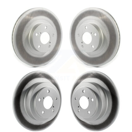 Front Rear Coat Brake Rotors Kit For 2005-2006 Subaru Baja With 292mm Diameter Rotor KG-101250