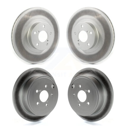 Front Rear Coated Disc Brake Rotors Kit For Subaru Impreza Forester Outback Legacy KG-101253