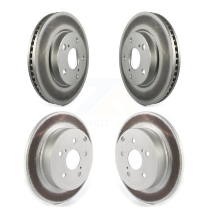 Front Rear Coated Disc Brake Rotors Kit For 2012-2018 Toyota Prius V KG-101258