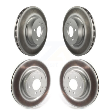 Front Rear Coated Disc Brake Rotors Kit For Land Rover Range Sport Discovery KG-101260