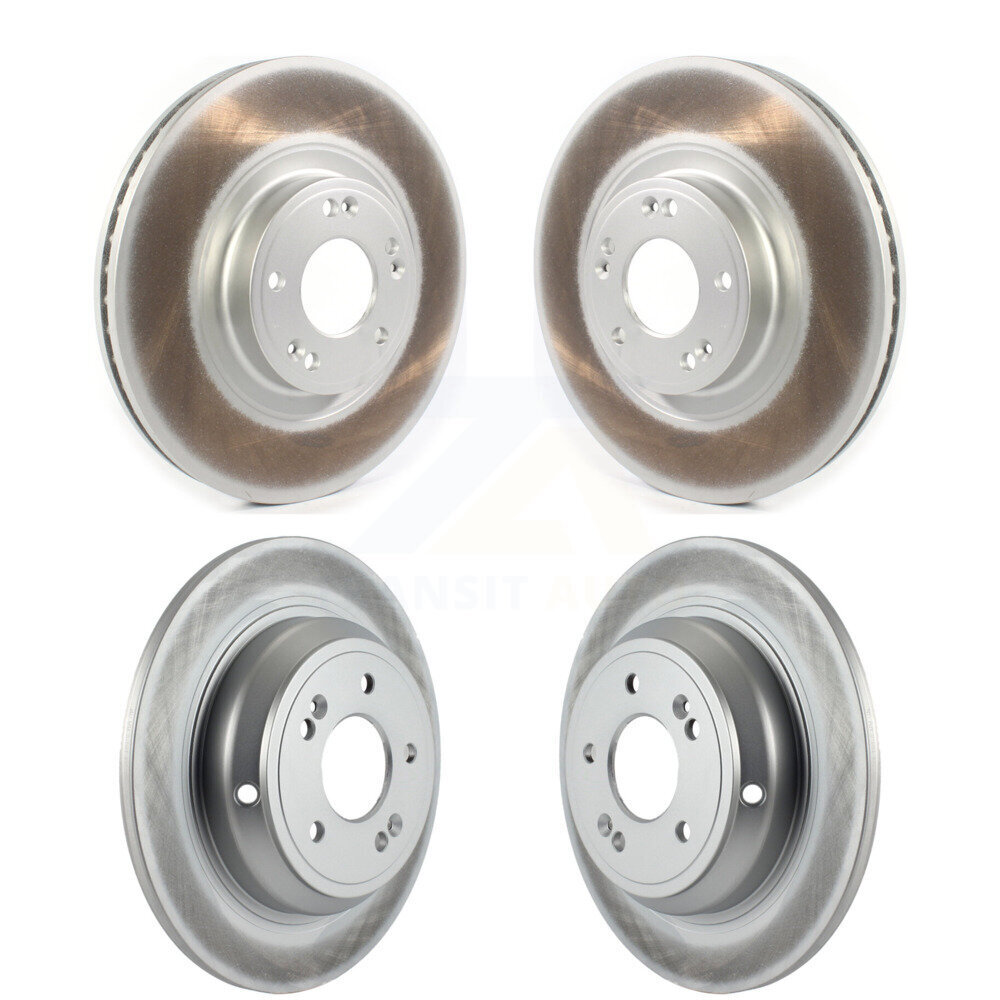 Front Rear Coated Disc Brake Rotors Kit For Hyundai Genesis KG-101264