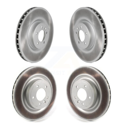 Front Rear Coated Disc Brake Rotors Kit For Land Rover Range Sport Discovery KG-101269
