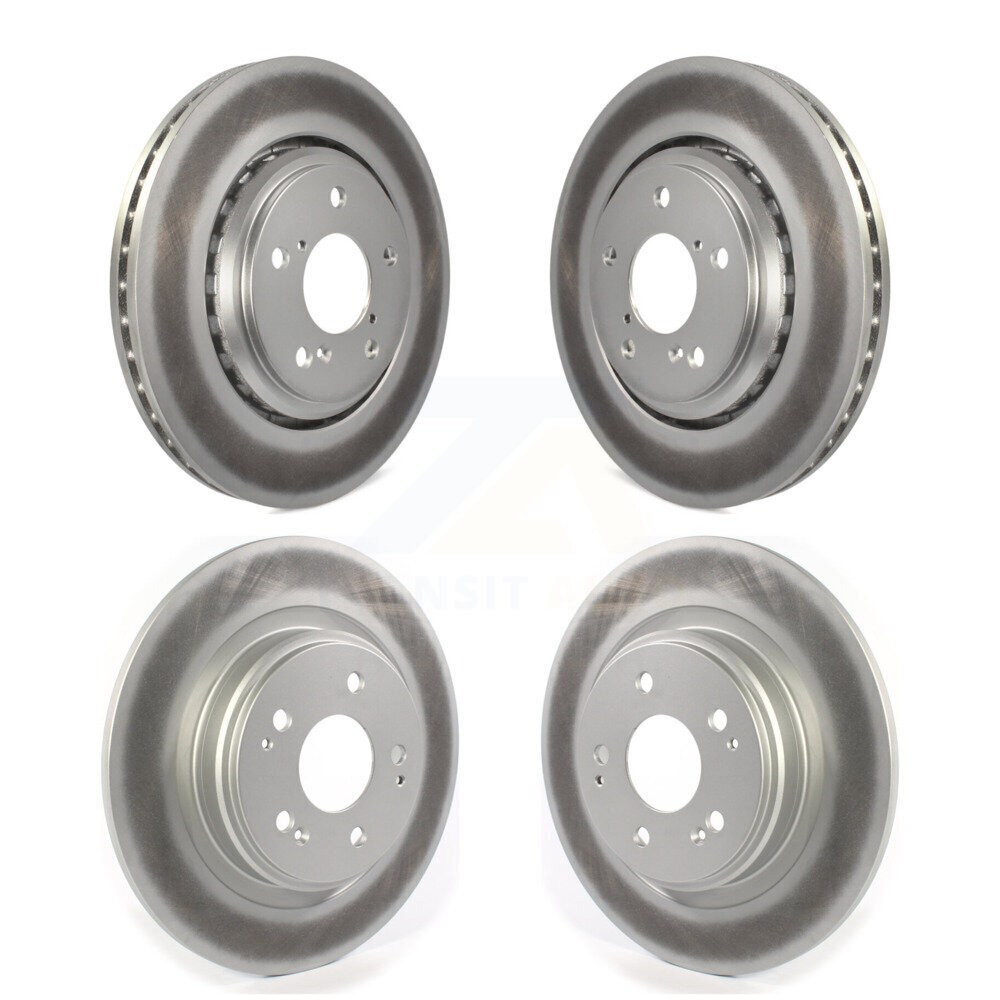 Front Rear Coated Disc Brake Rotors Kit For Acura MDX KG-101274