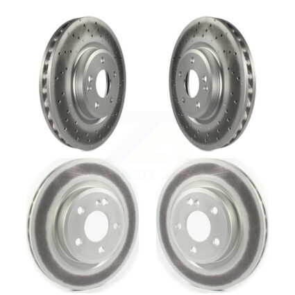 Front Rear Coat Disc Brake Rotor Kit For 2014-2018 Mercedes-Benz CLA250 With Sport Package KG-101276