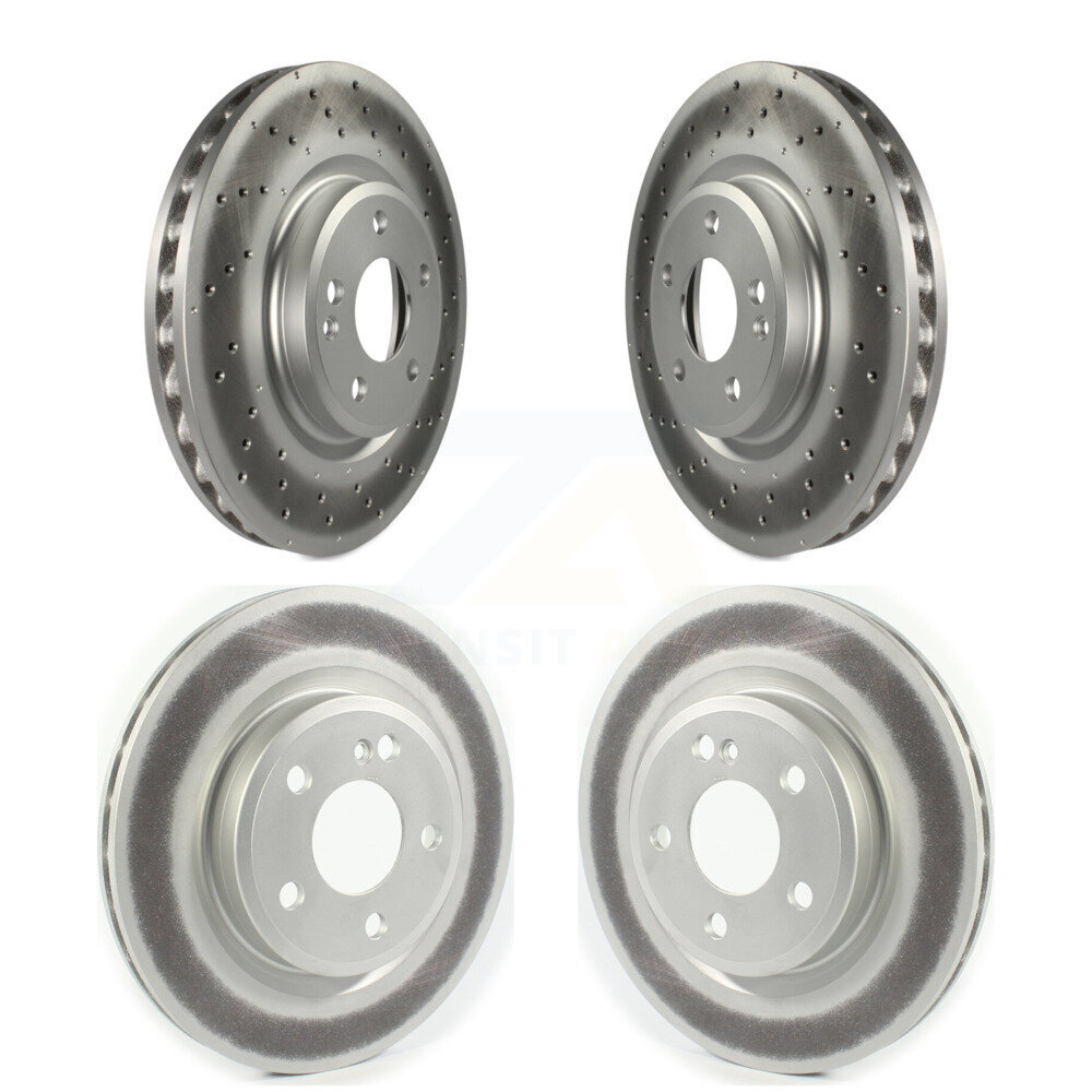 Front Rear Coat Disc Brake Rotor Kit For 2014-2018 Mercedes-Benz CLA250 With Sport Package KG-101276