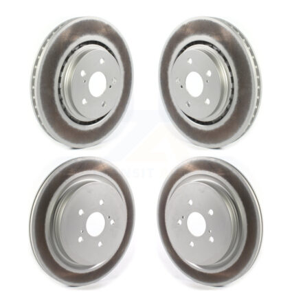 Front Rear Coated Disc Brake Rotors Kit For Lexus RX350 RX450h RX350L RX450hL KG-101283