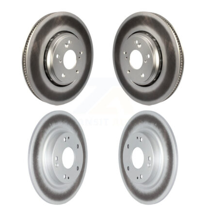 Front Rear Coated Disc Brake Rotors Kit For 2017-2020 Honda Civic Si KG-101285