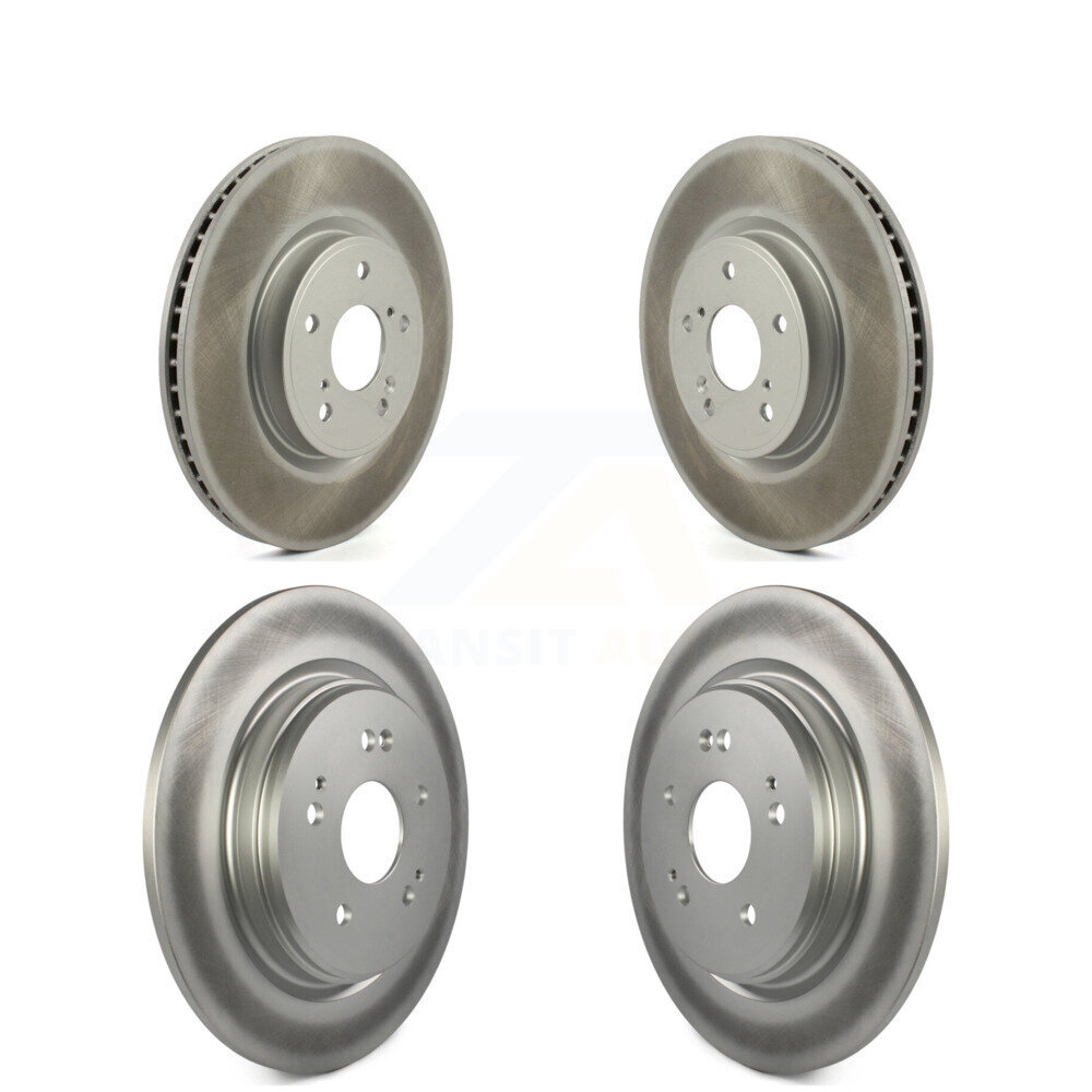 Front Rear Coated Disc Brake Rotors Kit For Honda CR-V KG-101292