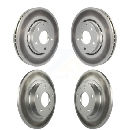 Front Rear Coated Disc Brake Rotors Kit For 2019-2021 Mazda 6 Naturally Aspirated KG-101296