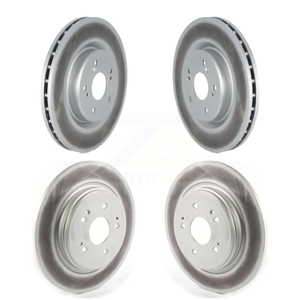 Front Rear Coated Disc Brake Rotors Kit For 2019-2024 Acura RDX KG-101303