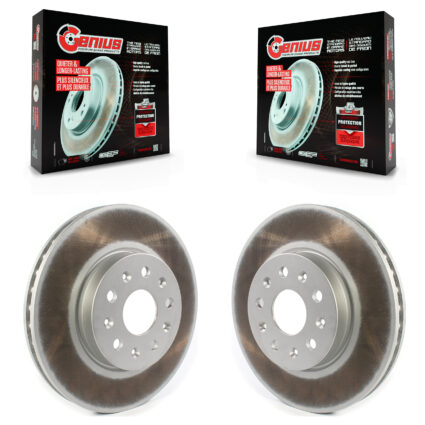 Front Coated Disc Brake Rotors Pair For Chevrolet Camaro Cadillac CT5 CTS CT6 KG-101311