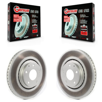 Front Coated Disc Brake Rotors Pair For Mazda CX-5 CX-9 6 KG-101337