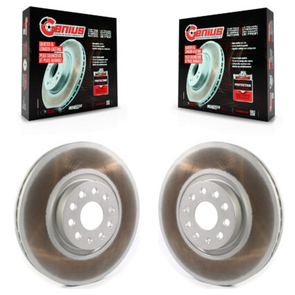 Front Coated Disc Brake Rotors Pair For Volkswagen Atlas Cross Sport KG-101339
