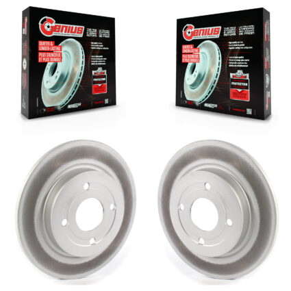 Rear Coated Disc Brake Rotors Pair For 2018-2022 Ford EcoSport AWD KG-101356