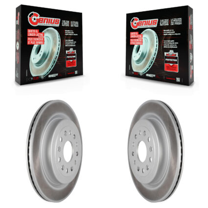 Rear Coated Disc Brake Rotors Pair For Ram 1500 KG-101359