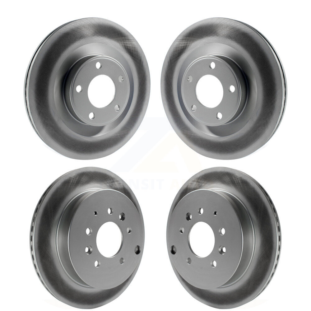 Front Rear Coated Disc Brake Rotors Kit For Ford Edge Lincoln MKX KG-101381