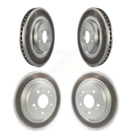Front Rear Coated Disc Brake Rotors Kit For 2014-2020 Acura RLX Sport Hybrid SH-AWD KG-101388