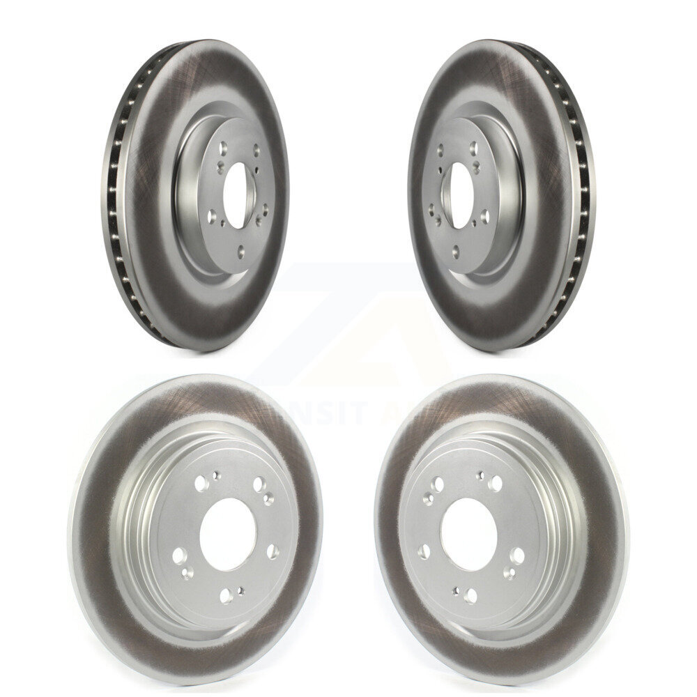 Front Rear Coated Disc Brake Rotors Kit For 2014-2020 Acura RLX Sport Hybrid SH-AWD KG-101388