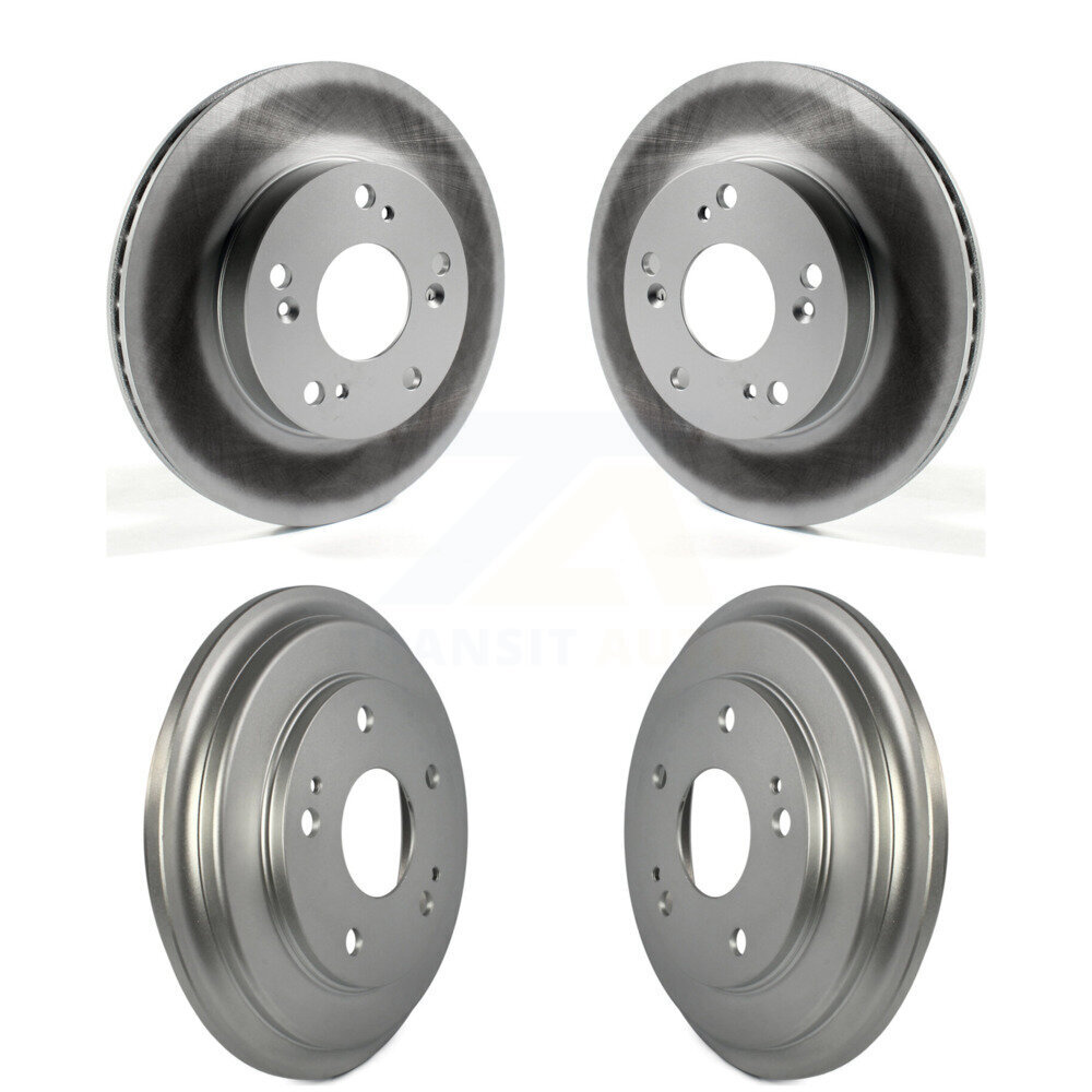 Front Rear Disc Brake Rotors Drums Kit For Honda Civic KG-101427