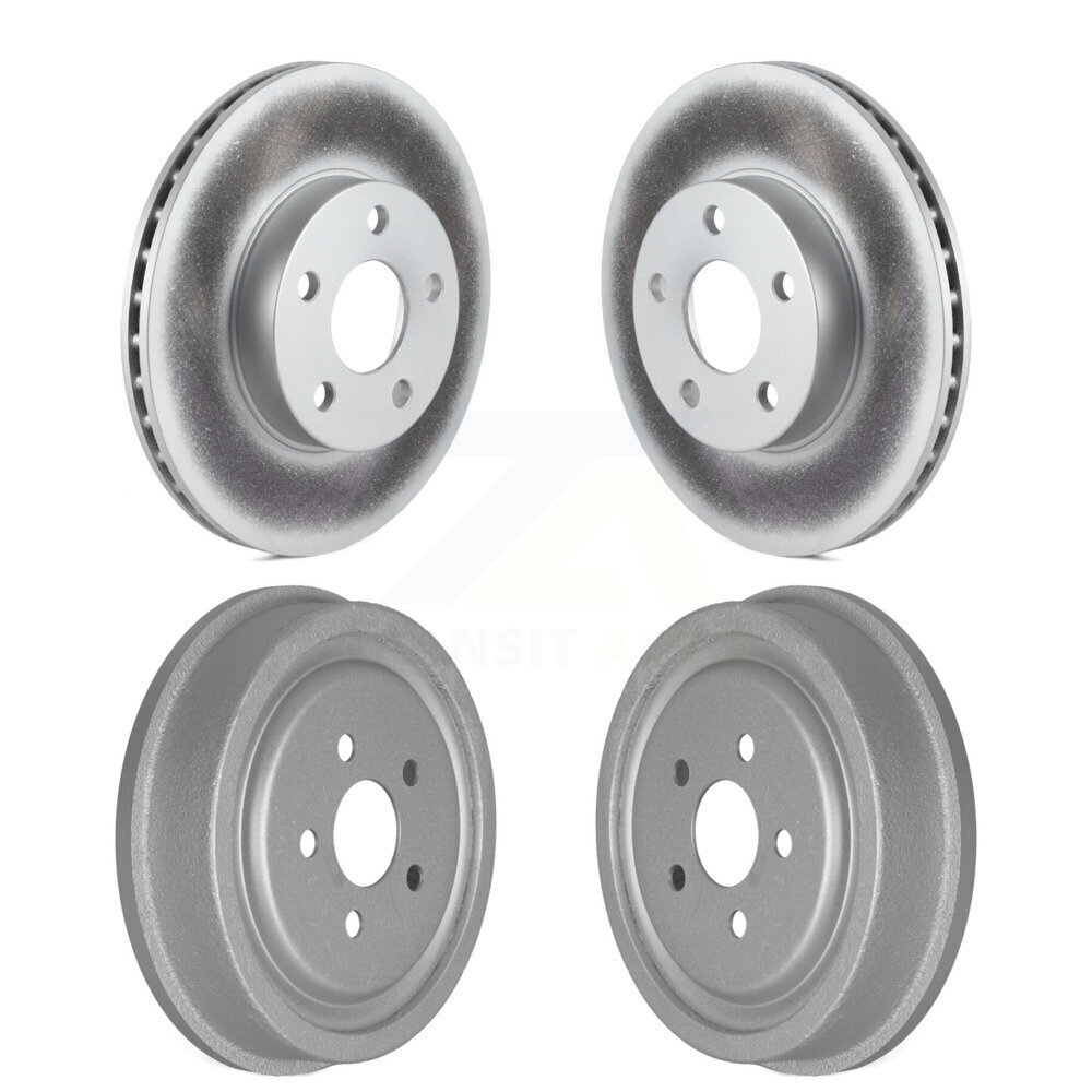 Front Rear Disc Brake Rotors Drum Kit For 2003-2005 Pontiac Sunfire Chevrolet Cavalier KG-101435