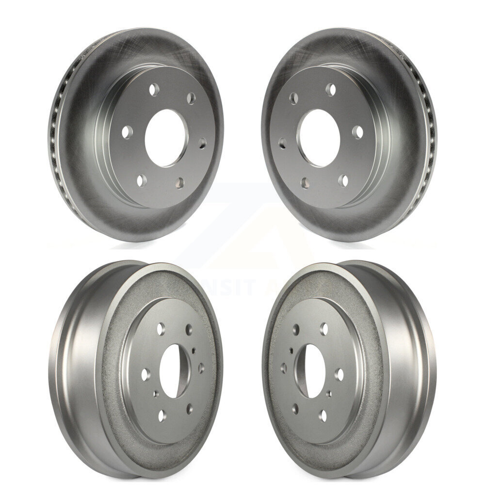 Front Rear Disc Brake Rotors Drums Kit For Chevrolet GMC Silverado 1500 Sierra Classic KG-101447