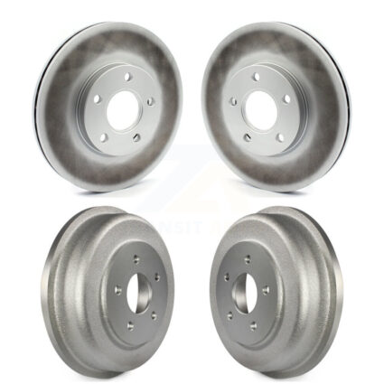Front Rear Disc Brake Rotors Drums Kit For 2010-2013 Ford Transit Connect KG-101449