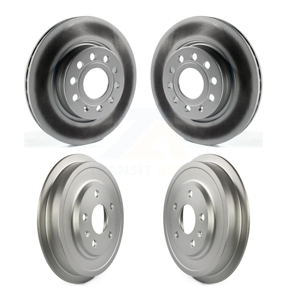 Front Rear Brake Rotor Drum Kit For 11-12 Volkswagen Jetta With 280mm Diameter KG-101460
