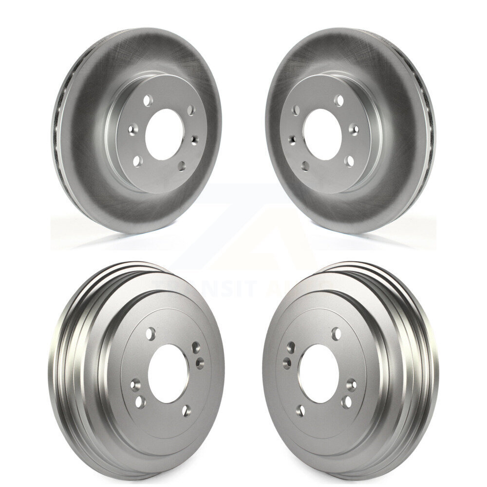 Front Rear Disc Brake Rotors Drums Kit For Hyundai Accent Kia Rio Rio5 KG-101466