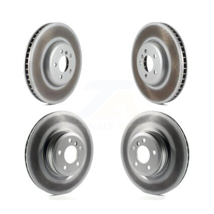 Front Rear Coated Disc Brake Rotors And Hub Assembly Kit For BMW 750i xDrive 750Li 550i GT KG-101470