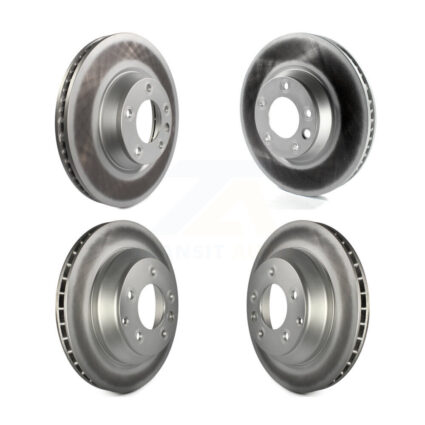 Front Rear Coated Disc Brake Rotors Hub Kit For Audi Q7 Porsche Cayenne Volkswagen Touareg KG-101472