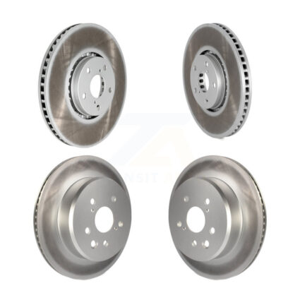 Front Rear Coated Disc Brake Rotor And Hub Assembly Kit For Lexus IS350 IS300 GS350 IS200t KG-101476