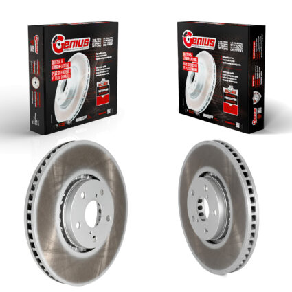 Front Coated Disc Brake Rotors Kit For Lexus IS350 IS300 GS350 GS450h IS200t GS430 GS460 KG-101485