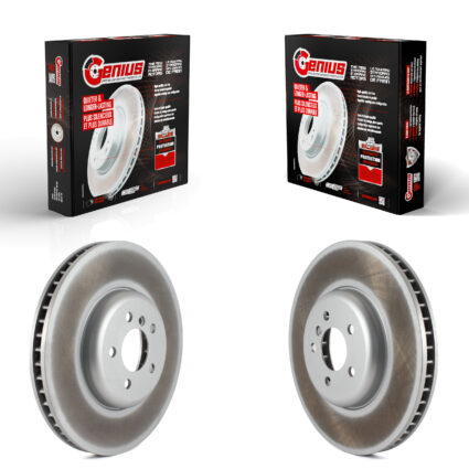 Front Coated Disc Brake Rotors Kit For BMW 750i xDrive 750Li 550i GT KG-101488