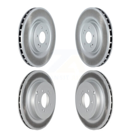 Front Rear Coated Disc Brake Rotors Kit For Mitsubishi Lancer KG-101498